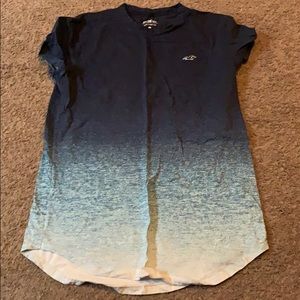 Hollister curved hem t-shirt